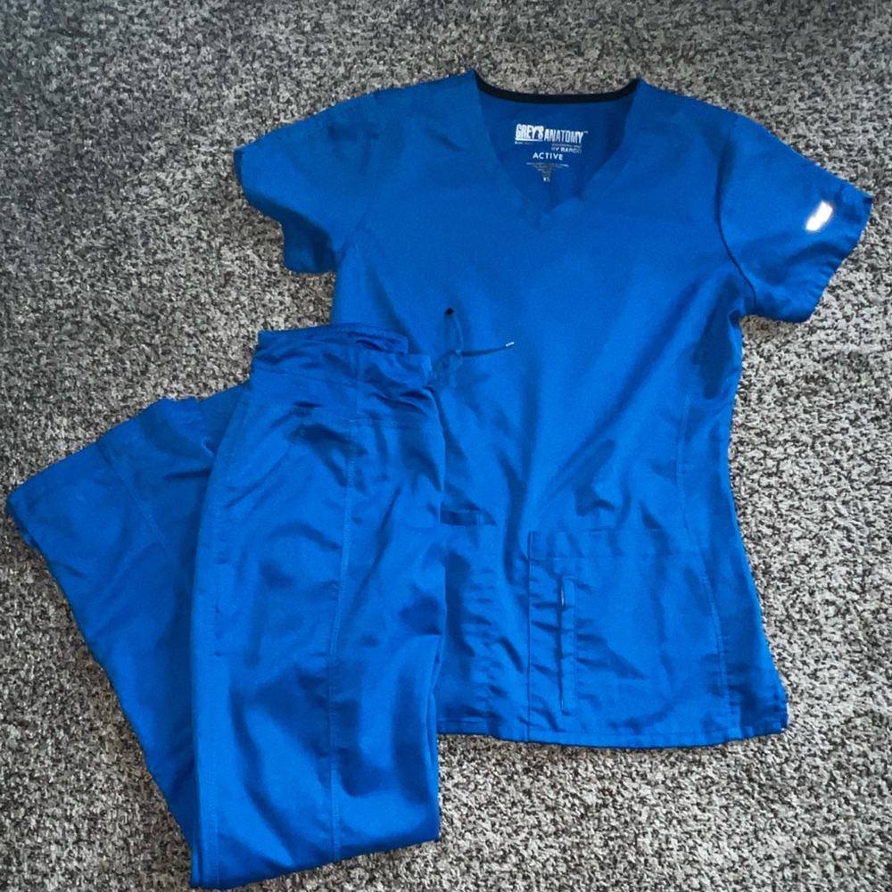 Blue Greys Anatomy size XS scrub set